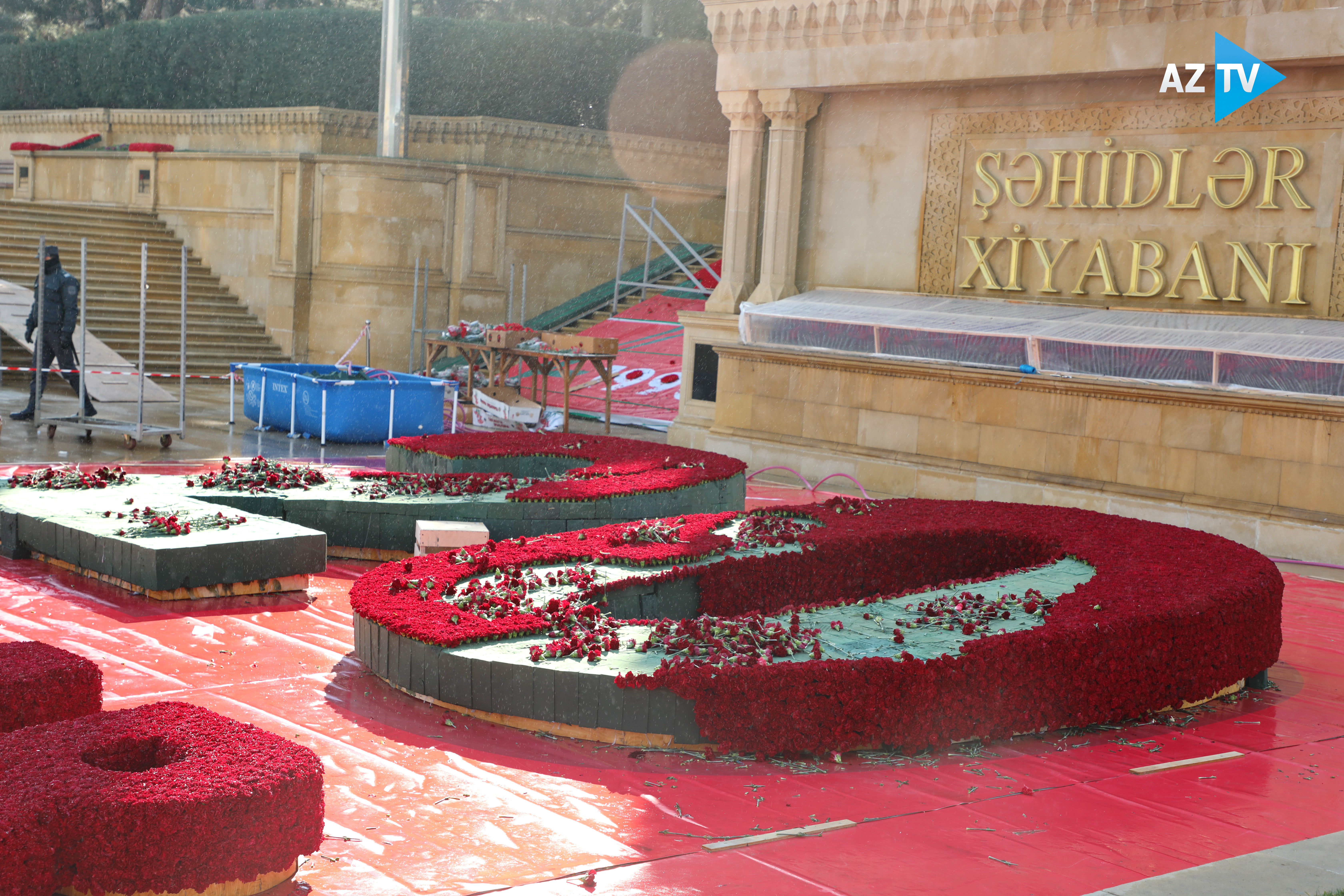 В Аллее шехидов идет подготовка к годовщине трагедии 20 Января